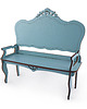 klocki i zabawki drewniane Drewniana sofa dla lalek/ pełna / różne kolory 1