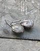 kolczyki wire wrapping Świetlisty niebieski- kolczyki 3