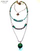 naszyjniki - inne Turkusowy naszyjnik 3w1: kupujesz 1 masz 3 modne naszyjniki BOHO unikat handmade 1