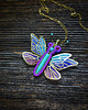 wisiory Kolorowy motyl- wisiorek soutache 1
