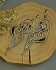nausznice Długie, oryginalne kolczyki czarny agat wire wrapping 2