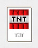 obrazy i plakaty do pokoju dziecięcego Minecraft plakat "TNT" 1