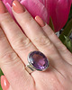 pierścionki srebrne Sułtański pierścień z ametystem 3