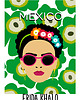 plakaty Plakat Frida turkusy 1