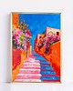 plakaty Plakat Kolorowa uliczka w Grecji 1
