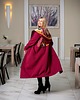 płaszcze damskie Mega długa bluza Bordo 2