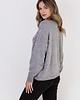 swetry damskie  Sweter w sportowym stylu - SWE322 szary MKM 1