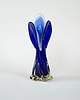 wazony Wazon kobaltowy, szkło Murano, włoski design, lata 60, produkcja: Włochy 3