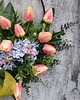 wianki Wianek z tulipanów i hortensji 2