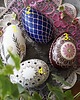 ozdoby wielkanocne Pisanki tradycyjne batikowe - różne wzory 4