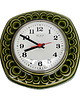 zegary Ceramiczny, zielony zegar ścienny Weimar, Niemcy (NRD)  7