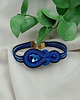 bransoletki soutache Bransoletka sutasz, szafirowa bransoletka, soutache, niebieska wąska 1