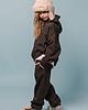 bluzy dla dziewczynki Brown hoodie mom&kids 1