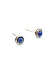 kolczyki wire wrapping Kolczyki sztyfty z lapis lazuli 5