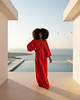 komplety damskie Komplet Santomo letni czerwony 3