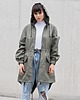 kurtki damskie Kurtka / płaszcz parka przeciwdeszczowa khaki 1