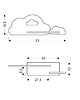 lampy do pokoju dziecka Lampka kinkiet półeczka LED 5W Cloud Kids Biały 1