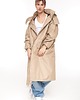 płaszcze i kurtki męskie Parka Longline Hoodie Oversize mocca 3
