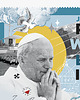 etui na okulary Ściereczka do okularów Papież Jan Paweł II 1