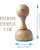 stemple Kąpiąca się kapibara - drewniany stempelek 4
