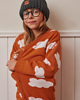 swetry dla dziewczynki Sweter dziecięcy SKY orange 5