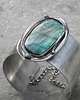 bransoletki wire wrapping Wielobarwny  labradoryt      - BRANSOLETA MANKIET - CUFF 3