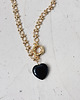 złote naszyjniki Naszyjnik łańcuszek Agat Czarny 1