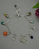 bransoletki wire wrapping Bransoletka serce kolorowa wire wrapping 2