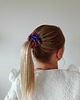 gumki do włosów Gumka jedwabna, scrunchie, frotka fioletowa koniczyna MIDI 1