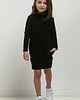 sukienki dla dziewczynki Sukienka z golfikiem i kieszeniami dla dziewczynki, MMD37, czarna 1