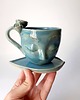 filiżanki Filiżanka ceramiczna  z twarzą  Morska 200ml 1