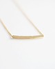 złote naszyjniki 16k Gold Plated Square Tube Necklace 1