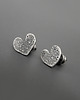 kolczyki srebrne Kolczyki Serce - srebro 3