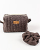 kosmetyczki Lniana kosmetyczka box + gumka scrunchie 4