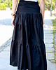 spódnice maxi Spódnica maxi długa kolor czarny falbany M/L 4