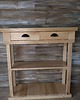 komody Konsola drewniana z litego jesionu w stylu vintage, farmhouse 8