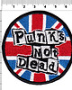 naszywki na ubrania Naszywka termo przylepna Punks not dead 1