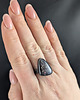 pierścionki srebrne Pierścionek Iolit ze słonecznym refleksem 3