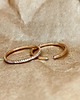 pierścionki złote Otwarty Złoty Pierścionek z Diamentami, Złoto próby 585, Ręcznie Robiony 2