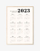 plakaty Plakat Minimalistyczny kalendarz 2023, personalizowany prezent 2