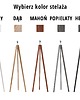 lampy podłogowe Drewniana lampa stojąca na 3 nogach ARUBA GOLD tripod trójnóg 2