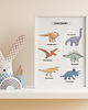 obrazy i plakaty do pokoju dziecięcego Dinozaury - plakat edukacyjny 2