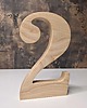 Ślub - inne Cyfra dekoracyjna z litego drewna, jesion, wysokość 20cm 3