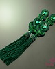 kolczyki soutache Kolczyki z chwostami Emerald Tassel 3