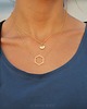 srebrne naszyjniki Rhodium Plated Hexagon Necklace 4