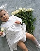 sukienki dla niemowlaka Sukienka ecru MY HEARTS (bez opaski) 4