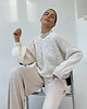 swetry damskie  Jedwabny sweter Crafted ecru 8