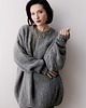 swetry damskie  Sweter boucle, szary 4