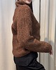 swetry damskie  Sweter golf boucle Cioccolato al latte 3