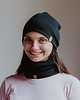 czapki damskie Ana Moroles, Czapka 100% merino, czarna 1